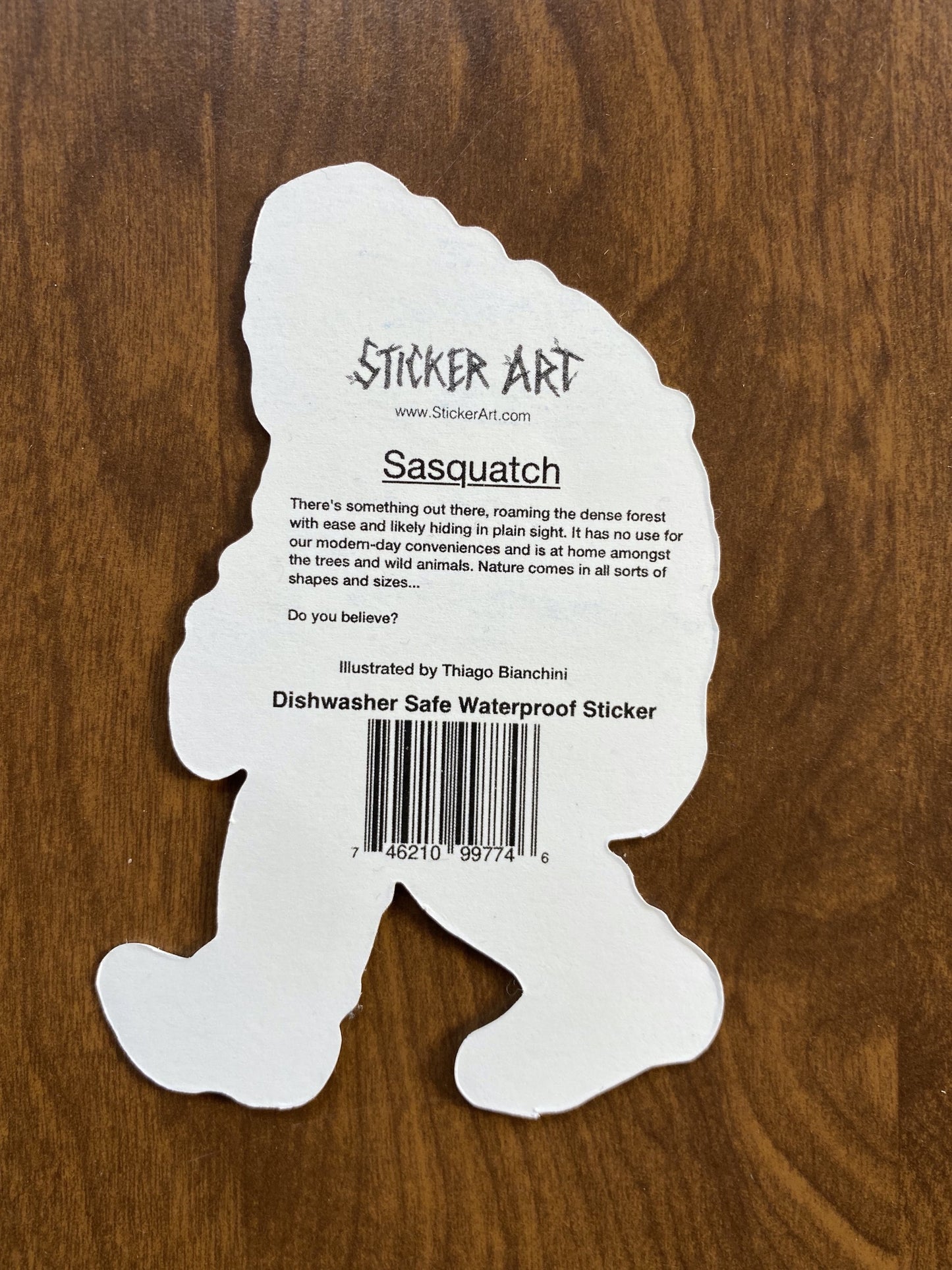 Sasquatch Big Foot Outdoors Sticker
