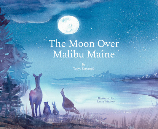The Moon Over Malibu Maine - children's picture book