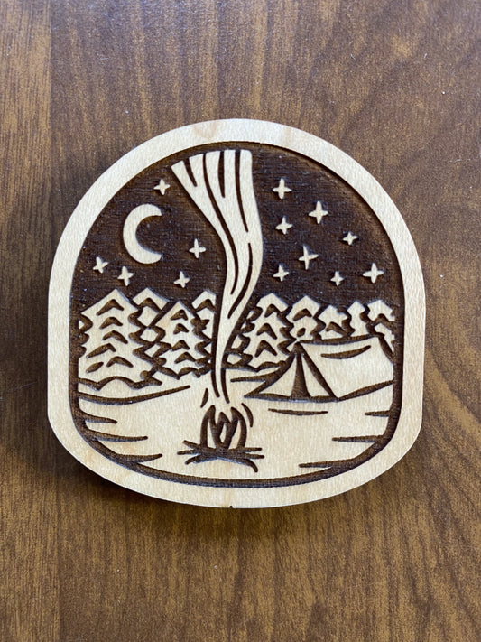 Campfire Wood Magnet