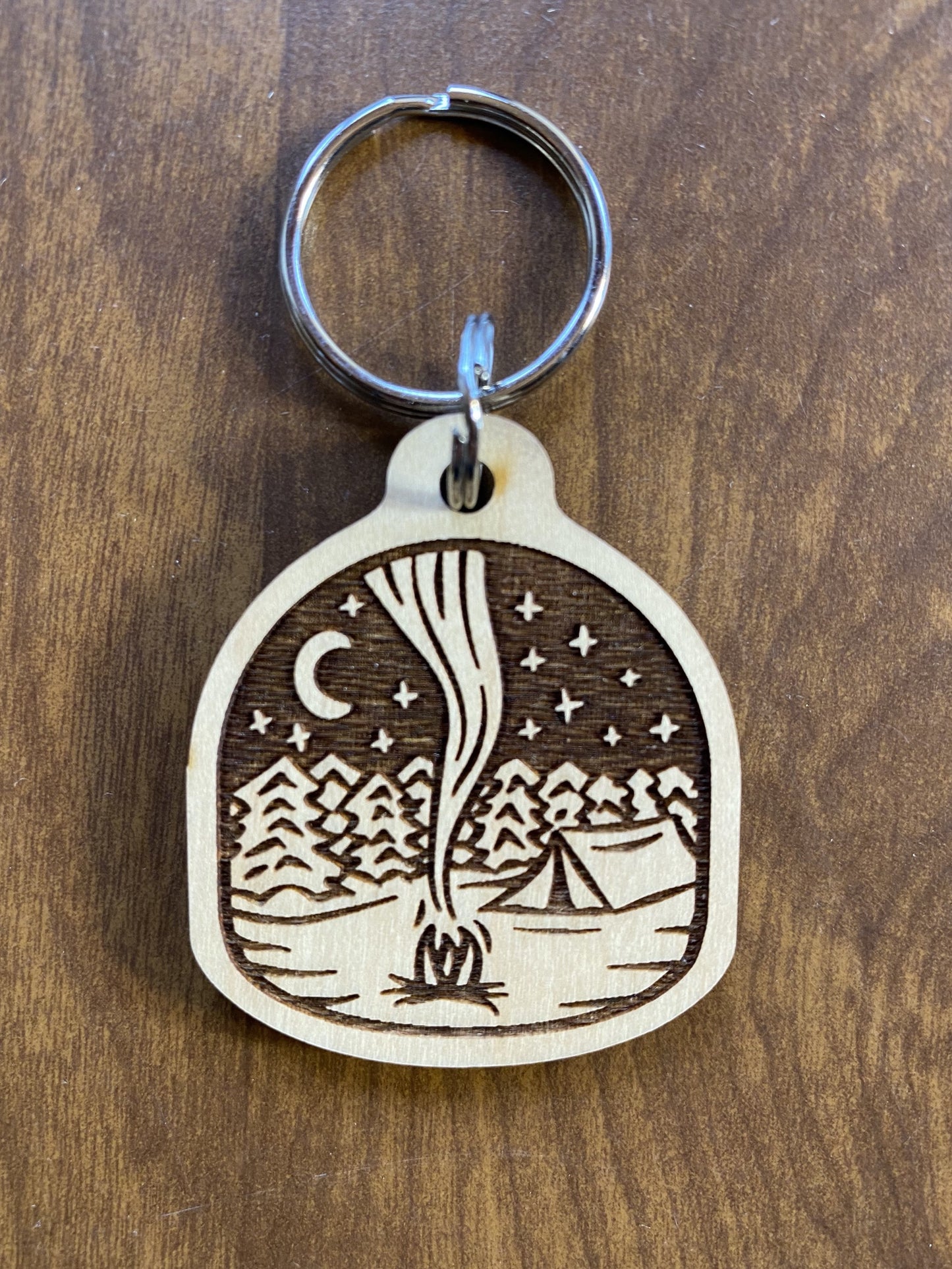 Campfire Wood Keychain