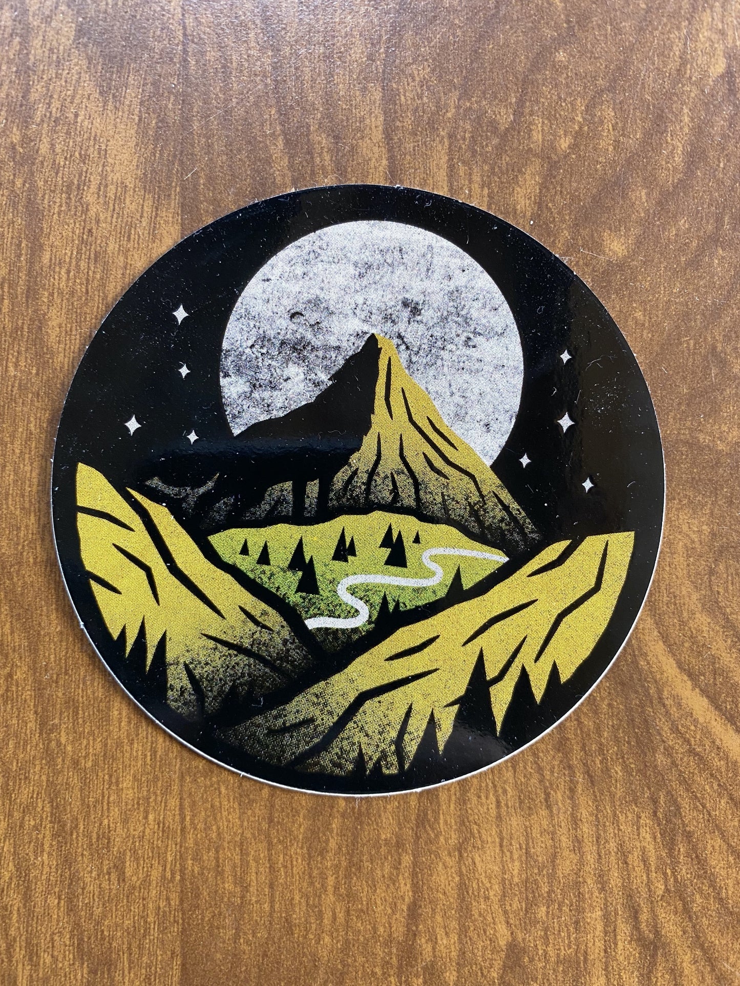 Moon 'n Mountain Outdoor Sticker